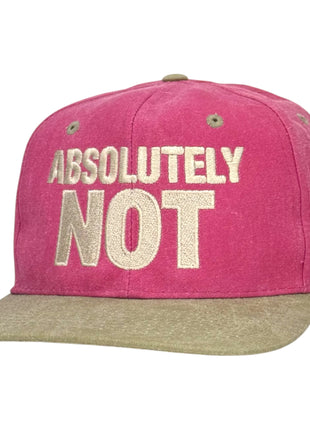 Absolutely Not Hat Custom Embroidered