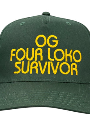 OG Four Loko Survivor Custom Embroidered SnapBack Hat Cap