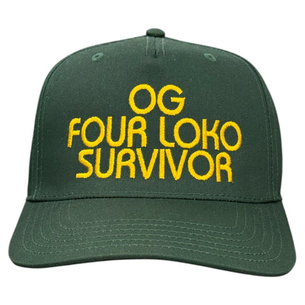 OG Four Loko Survivor Custom Embroidered SnapBack Hat Cap