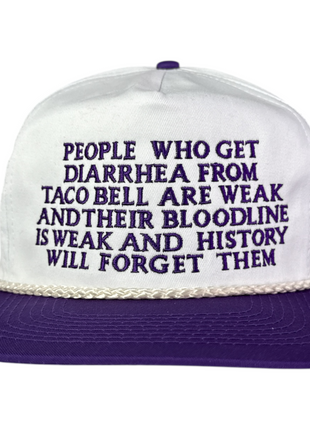 People Who Get Diarrhea Custom Embroidered Hat