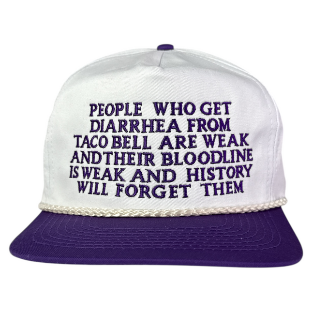 People Who Get Diarrhea Custom Embroidered Hat