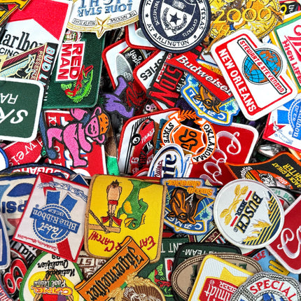 25pcs lot Random Mix Sew-on Iron on Patches Fashion Embroidered