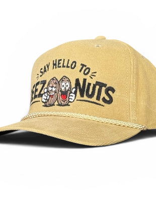 Say Hello To Deez Nuts Corduroy Rope Hat Funny Embroidered Snapback