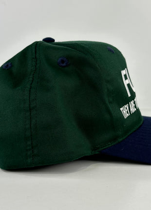 They Are Trying To Make It Look Fake custom embroidered hat I think you should leave