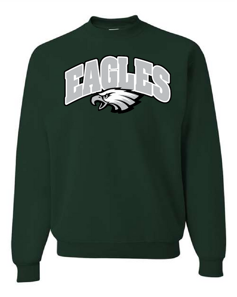 Eagles Green Custom Printed Sweatshirt