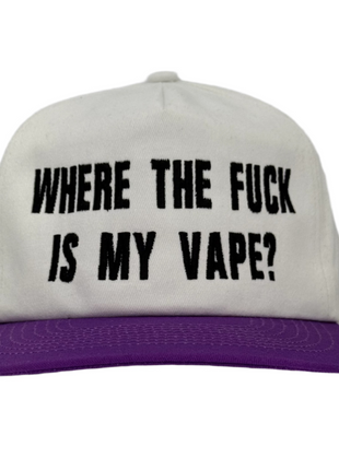 Where The F Is My Vape Custom Embroidered Snapback