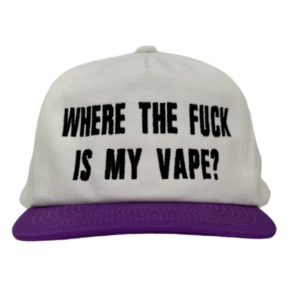 Where The F Is My Vape Custom Embroidered Snapback