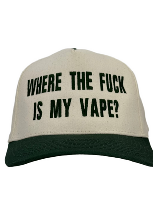 Where The F Is My Vape Custom Embroidered Snapback