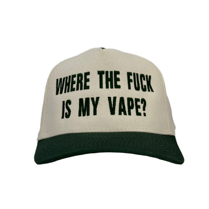 Where The F Is My Vape Custom Embroidered Snapback