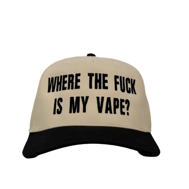 Where The F Is My Vape Custom Embroidered Snapback