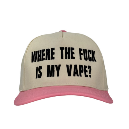 Where The F Is My Vape Custom Embroidered Snapback