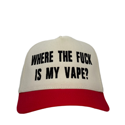Where The F Is My Vape Custom Embroidered Snapback