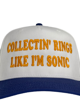 Collecting Rings Like I'm Sonic Custom Embroidered Hat