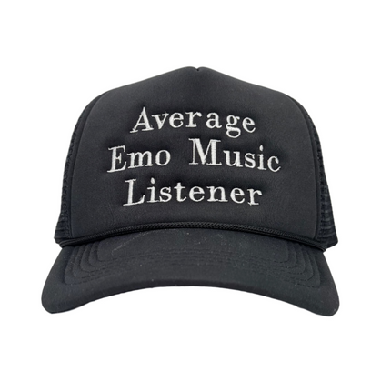 Average Emo Music Listener Custom Embroidered Trucker Hat