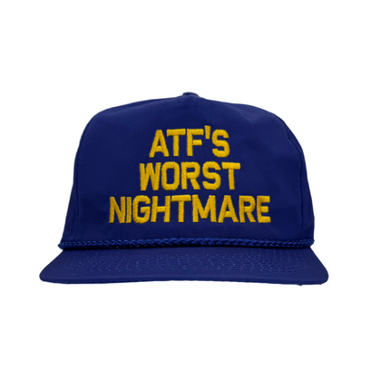ATF’S Worst Nightmare Custom Embroidered Blue Hat