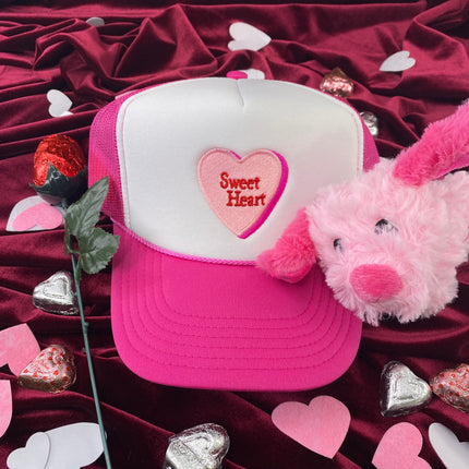 Valentines Day Gift Set Custom Embroidered Hat & Stuffed Animal