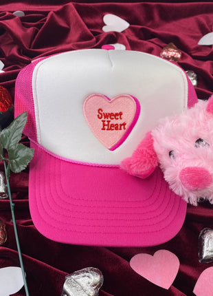 Valentines Day Gift Set Custom Embroidered Hat & Stuffed Animal