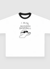 White / Black Ringer / Small