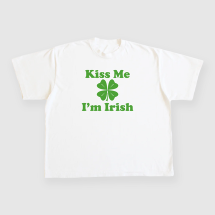 KISS ME IM IRISH Custom Printed Saint Patrick's Day T-shirt