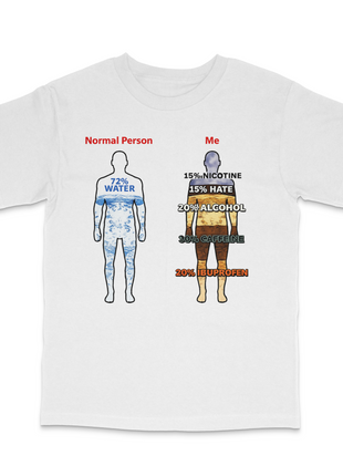 Normal Person Vs Me Custom Printed T-Shirt