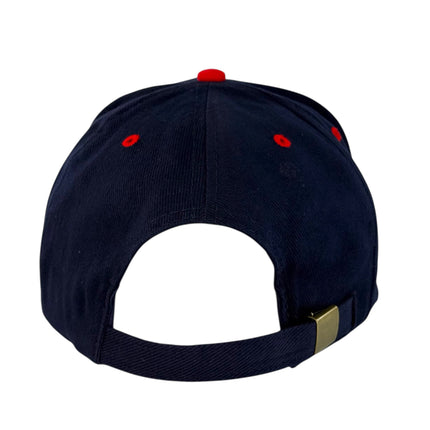 You can’t get a hangover if you don’t stop drinking on a navy and red Strapback hat cap Collab Cut the activist Custom Embroidery