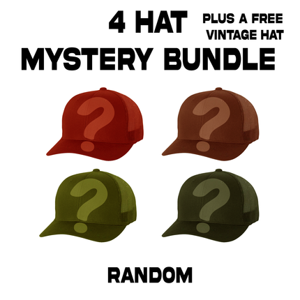4 Hat Mystery Bundle Plus 1 Free True Vintage Hat