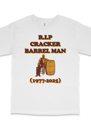 RIP Barrel Man Custom Printed T-Shirt