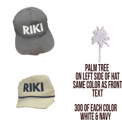 riki order 600 hats total