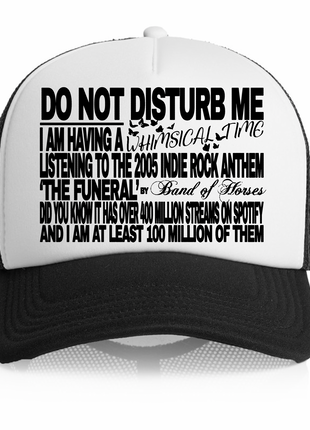 Do Not Disturb Me Custom Printed Hat