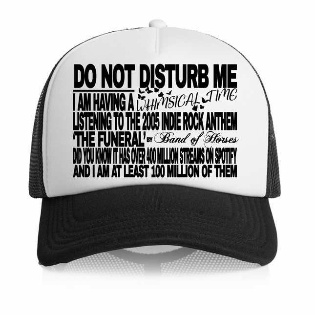 Do Not Disturb Me Custom Printed Hat