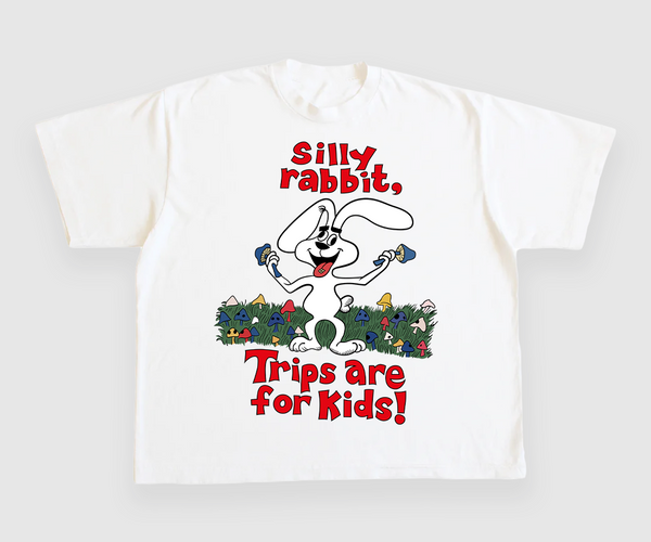Silly Rabbit Trips Are For Kids CUSTOM PRINTED T-SHIRT – Old