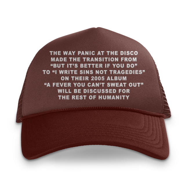 The Way Panic At The Disco Custom Printed Hat