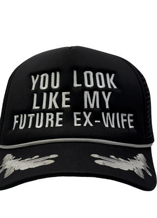 You look Like My Future Ex-Wife Custom Embroidered Scrambled Eggs Mesh Hat