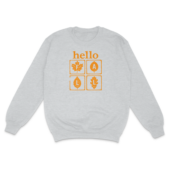 Hello Fall Custom Printed Sweatshirt