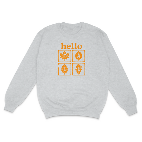 Hello Fall Custom Printed Sweatshirt