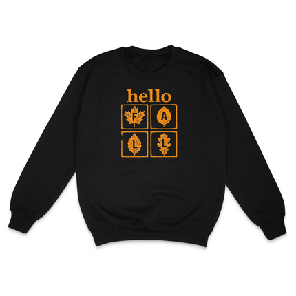 Hello Fall Custom Printed Sweatshirt