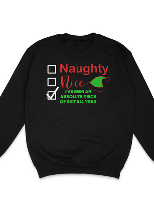 Naught Nice All Year Custom Printed Sweatshirt
