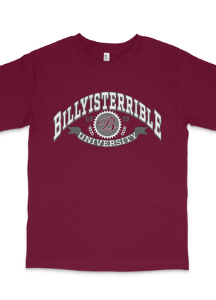Billy University Custom Printed T-Shirt Billy is Terrible