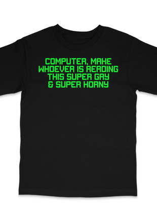 Computer Custom Printed T-Shirt