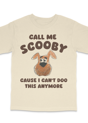 Call Me Scooby Custom Printed T-shirt