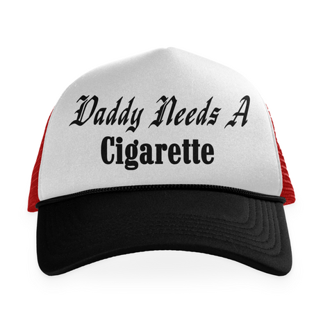 Daddy Needs A Cigarette Printed Hat