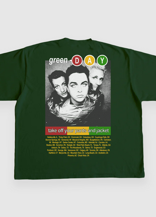 Green Day TOUR SHIRT CUSTOM PRINTED T-SHIRT