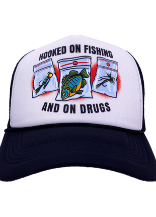 Hooked On Fishing Custom Printed Hat