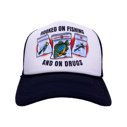 Hooked On Fishing Custom Printed Hat