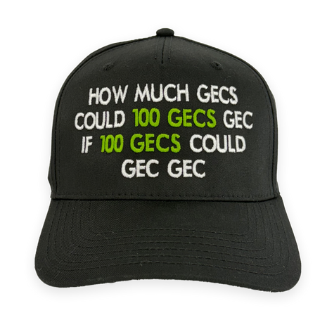 How Much Gecs Embroidered Hat