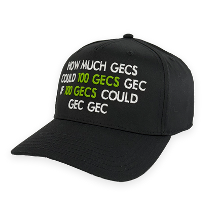 How Much Gecs Embroidered Hat