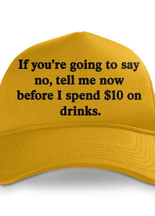 If You're Going To Say No custom Printed Hat