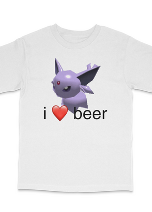 I Love Beer Custom Printed T-Shirt