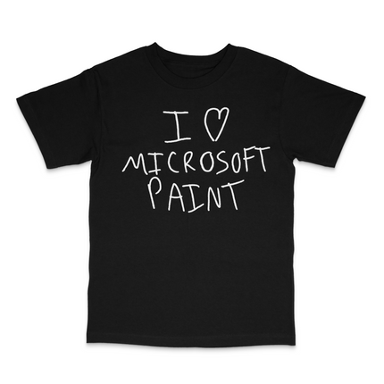 I Love MS Paint Custom Printed T-Shirt