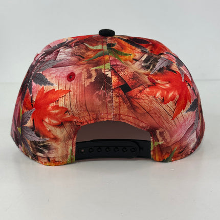 Custom I didn’t come here to impress on a leafy pattern SnapBack hat cap 1/1